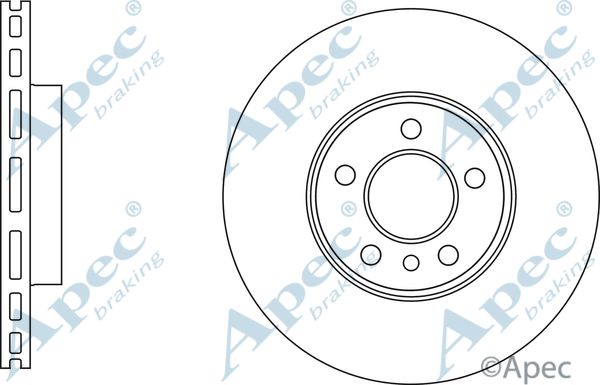 APEC BRAKING stabdžių diskas DSK3124